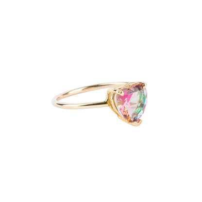 Pink Gem Candy Mystic Topaz Heart Ring - Nina Segal Jewelry