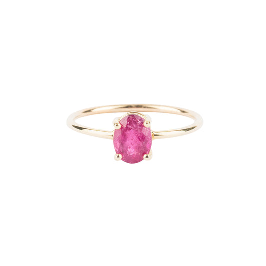 Gem Candy Pink Tourmaline Oval Ring - Nina Segal Jewelry