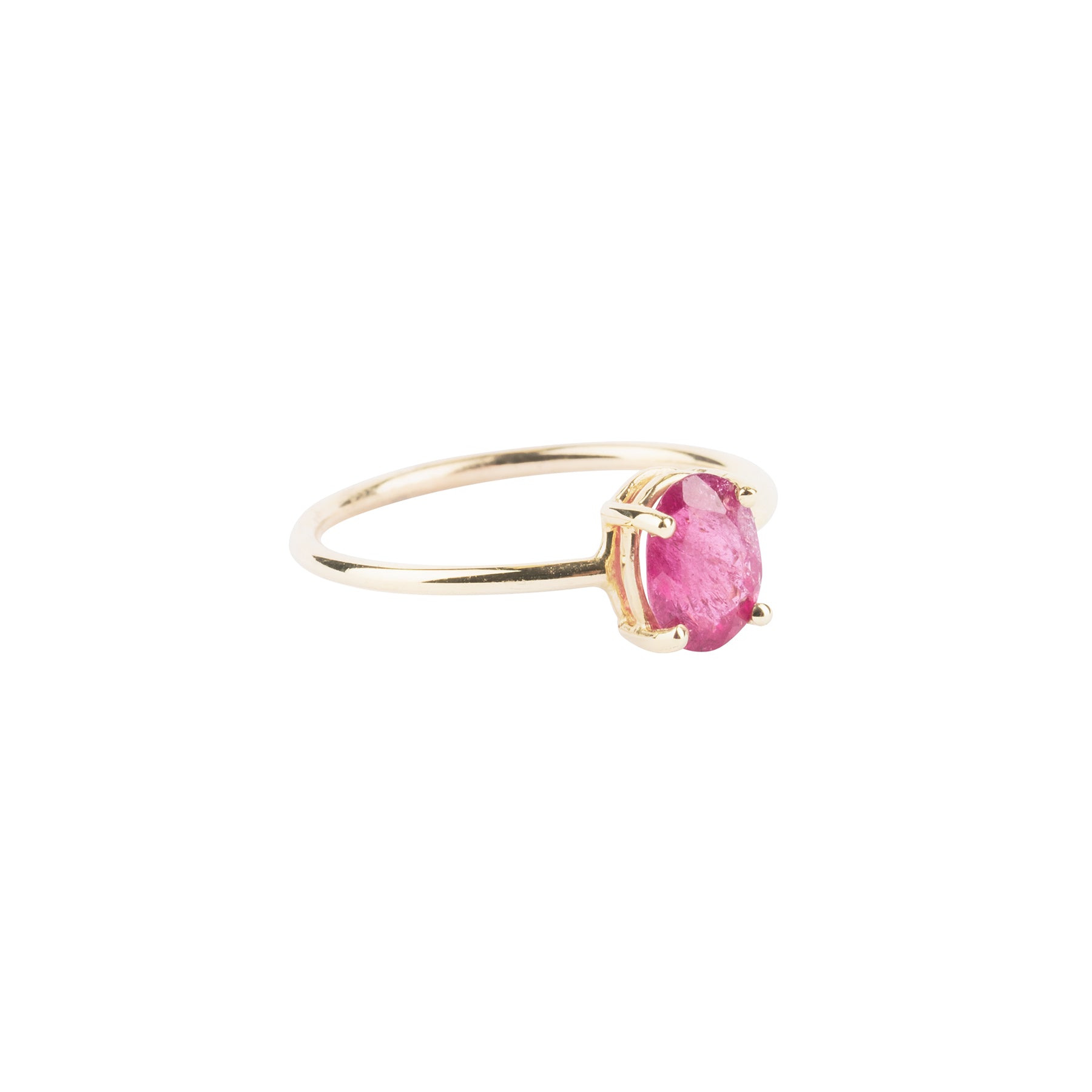 Gem Candy Pink Tourmaline Oval Ring - Nina Segal Jewelry