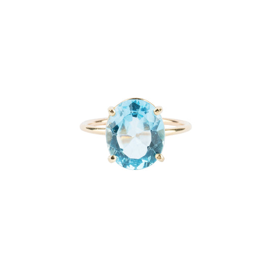 Gem Candy Sky Blue Topaz Oval Ring - Nina Segal Jewelry