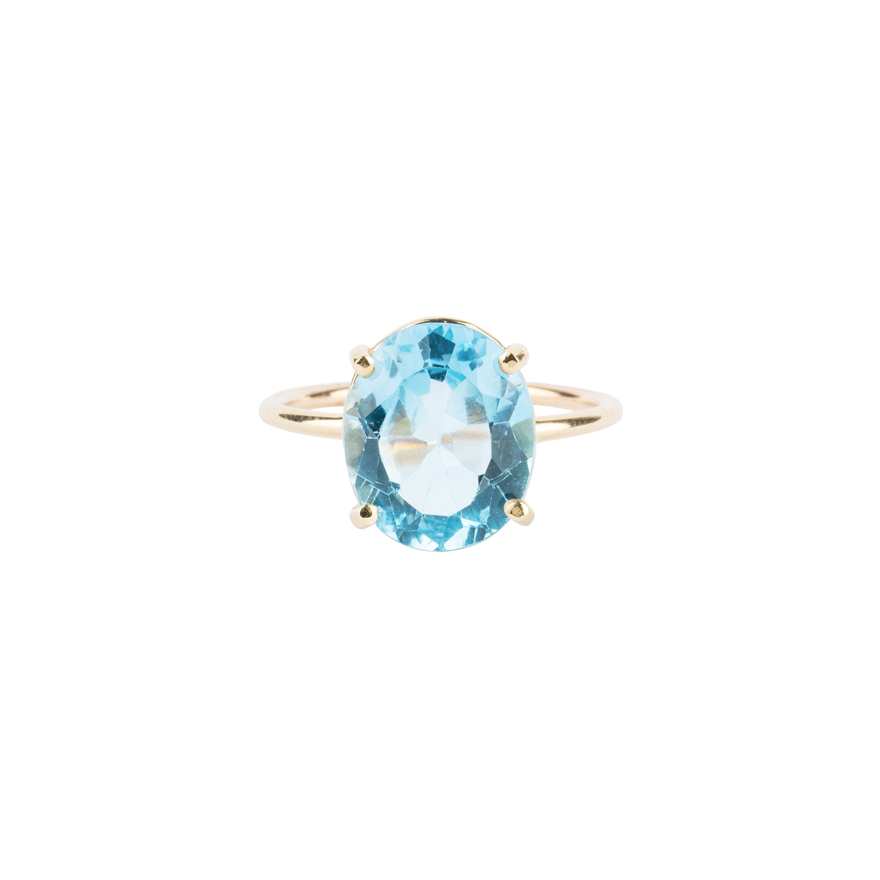 Gem Candy Sky Blue Topaz Oval Ring - Nina Segal Jewelry