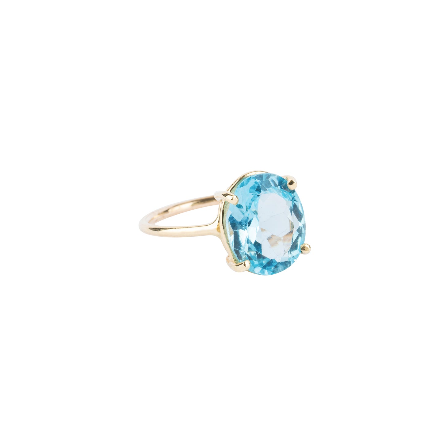 Gem Candy Sky Blue Topaz Oval Ring - Nina Segal Jewelry