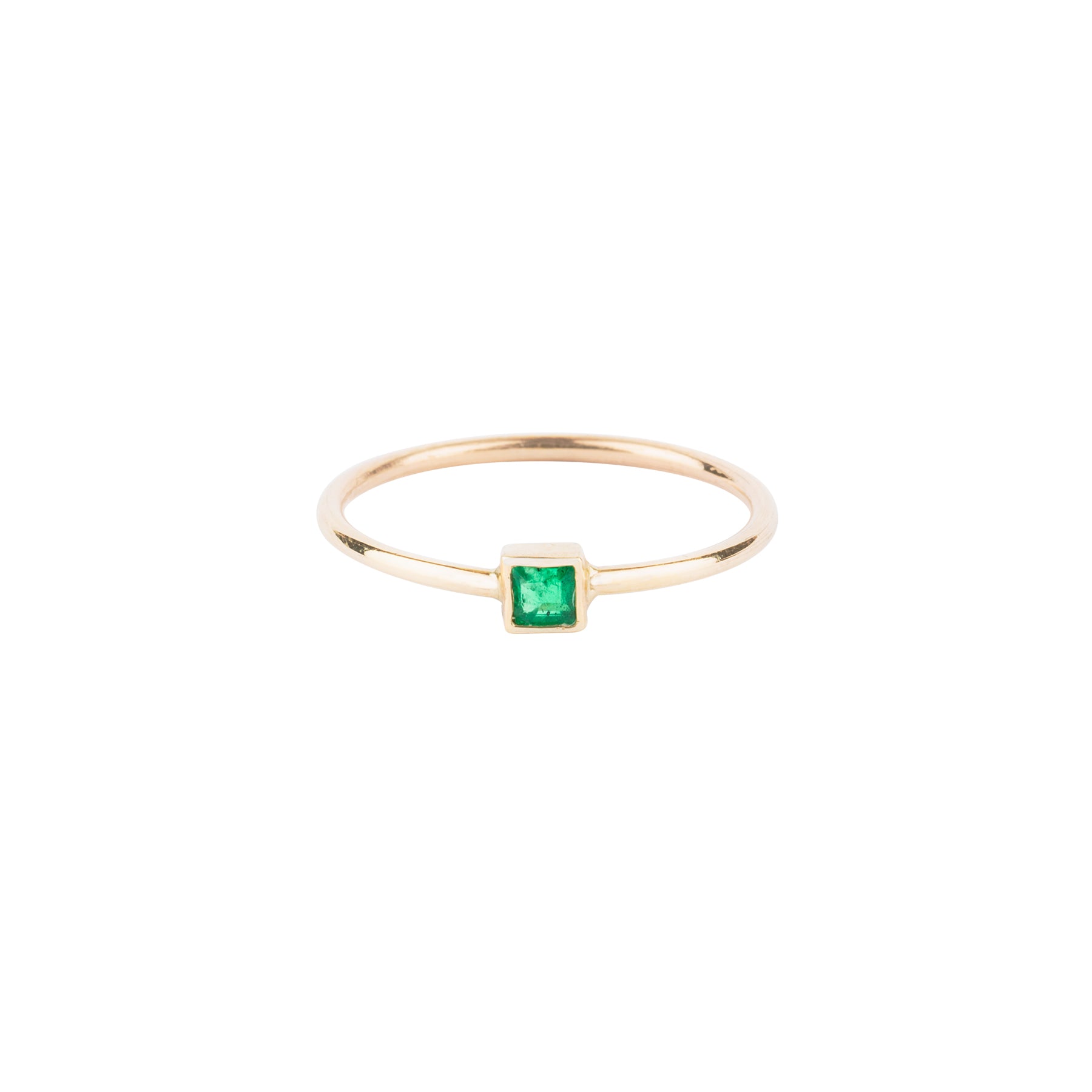 Tiny Emerald Princess Ring - Nina Segal Jewelry