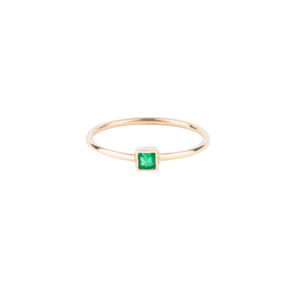 Tiny Emerald Princess Ring - Nina Segal Jewelry