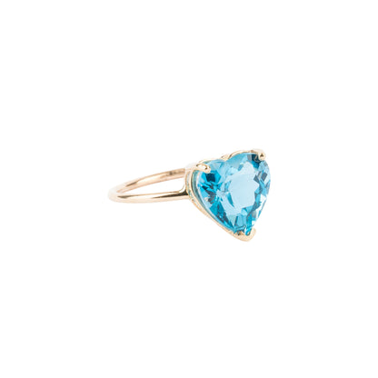 Gem Candy Sky Blue Topaz Heart Ring - Nina Segal Jewelry