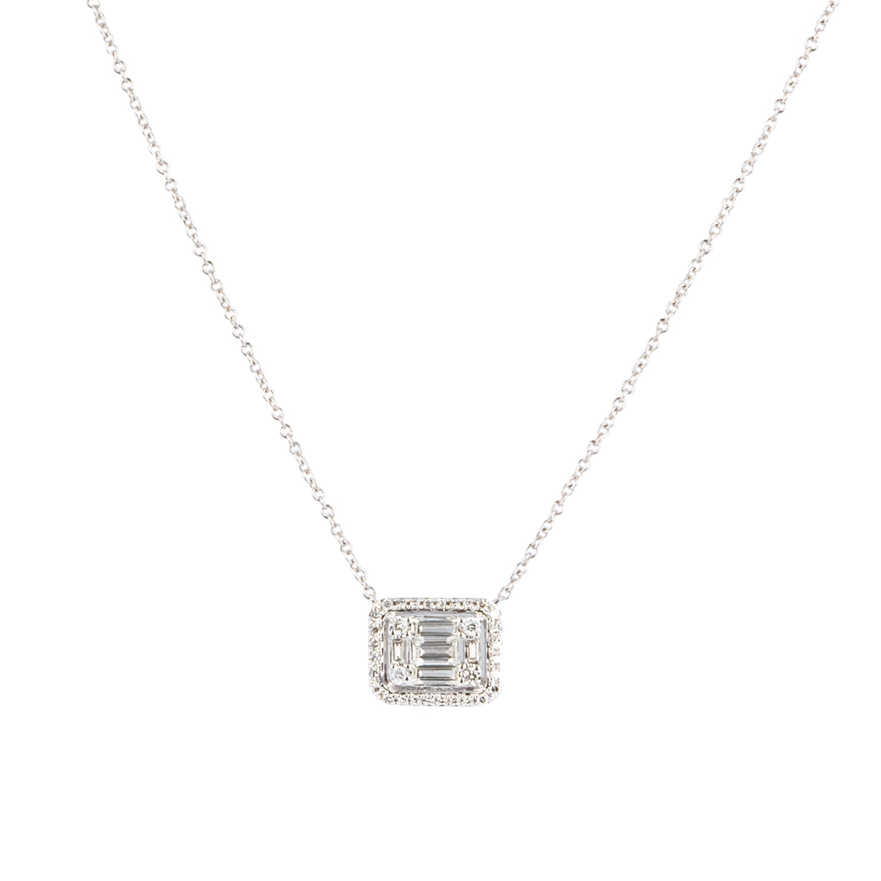 Diamond Baguette Necklace - Nina Segal Jewelry