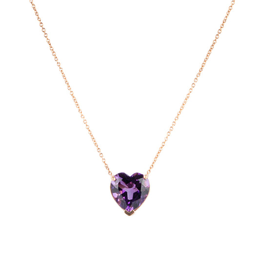 Gem Candy Amethyst Heart Necklace - Nina Segal Jewelry