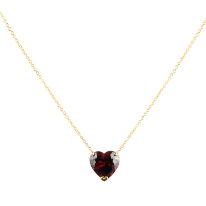 Gem Candy Garnet Heart Necklace - Nina Segal Jewelry