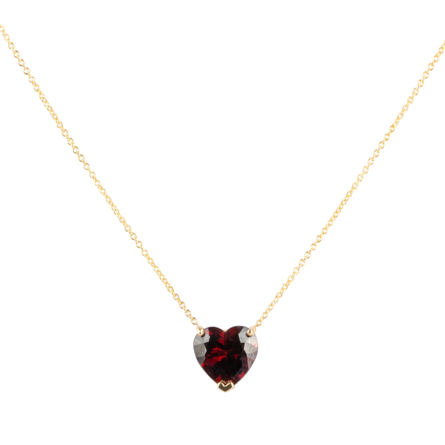 Gem Candy Garnet Heart Necklace - Nina Segal Jewelry