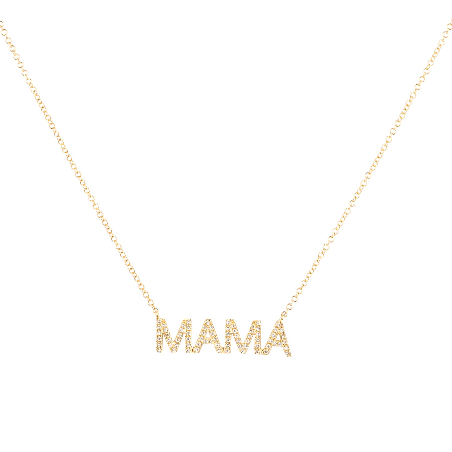 MAMA Diamond Pendant Necklace - Nina Segal Jewelry