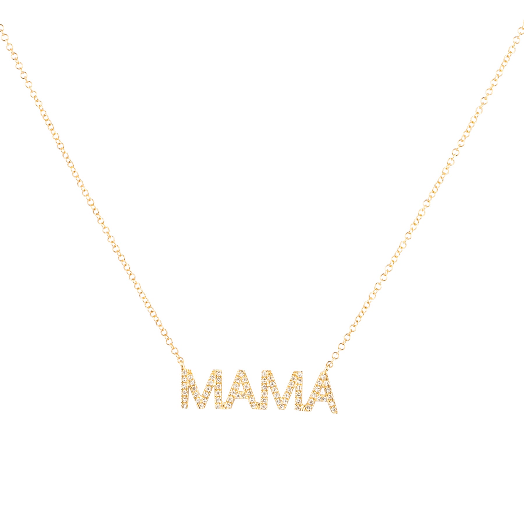 MAMA Diamond Pendant Necklace - Nina Segal Jewelry