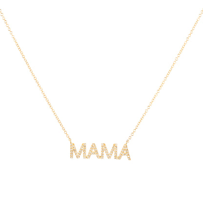 MAMA Diamond Pendant Necklace - Nina Segal Jewelry