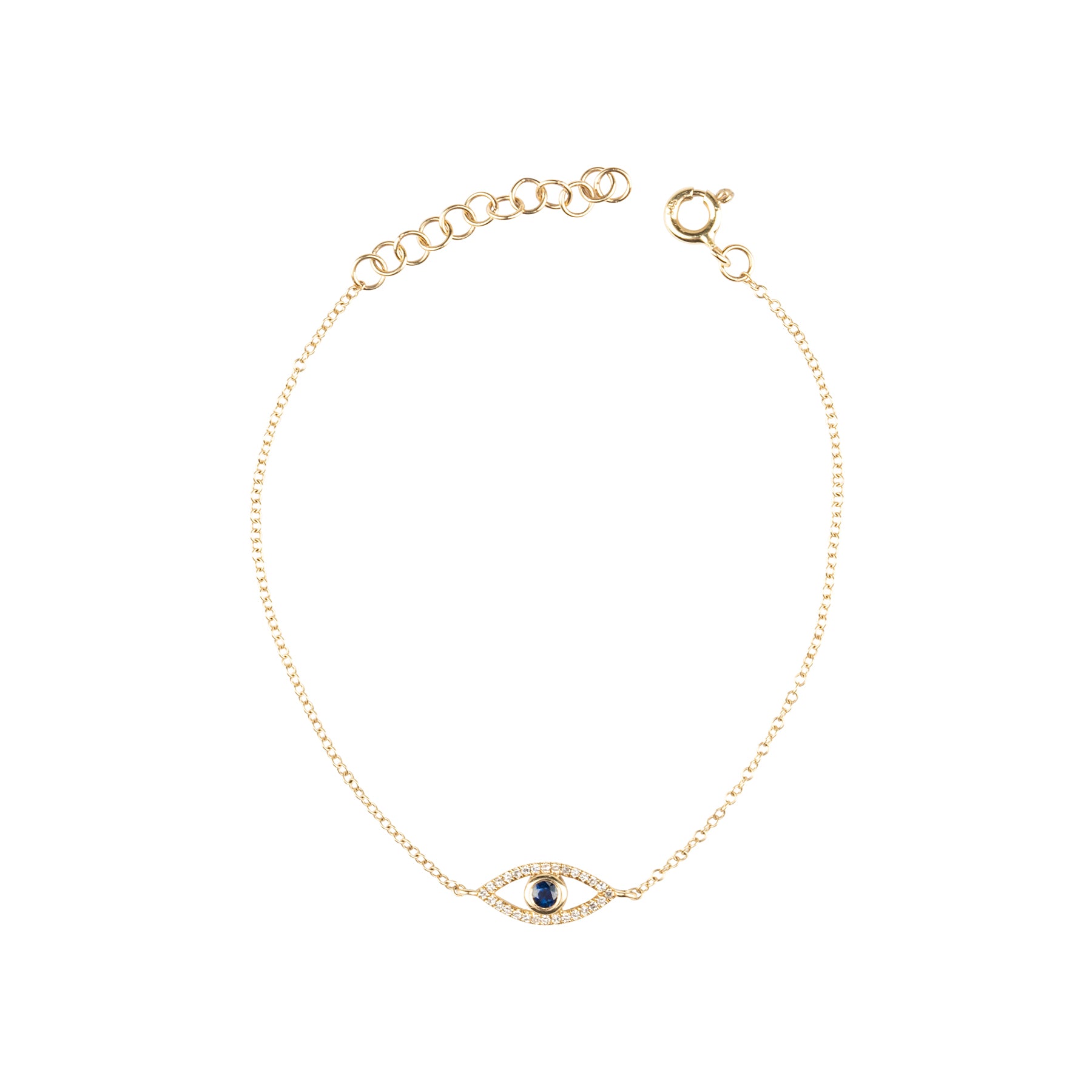Evil Eye Sapphire Diamond Bracelet - Nina Segal Jewelry