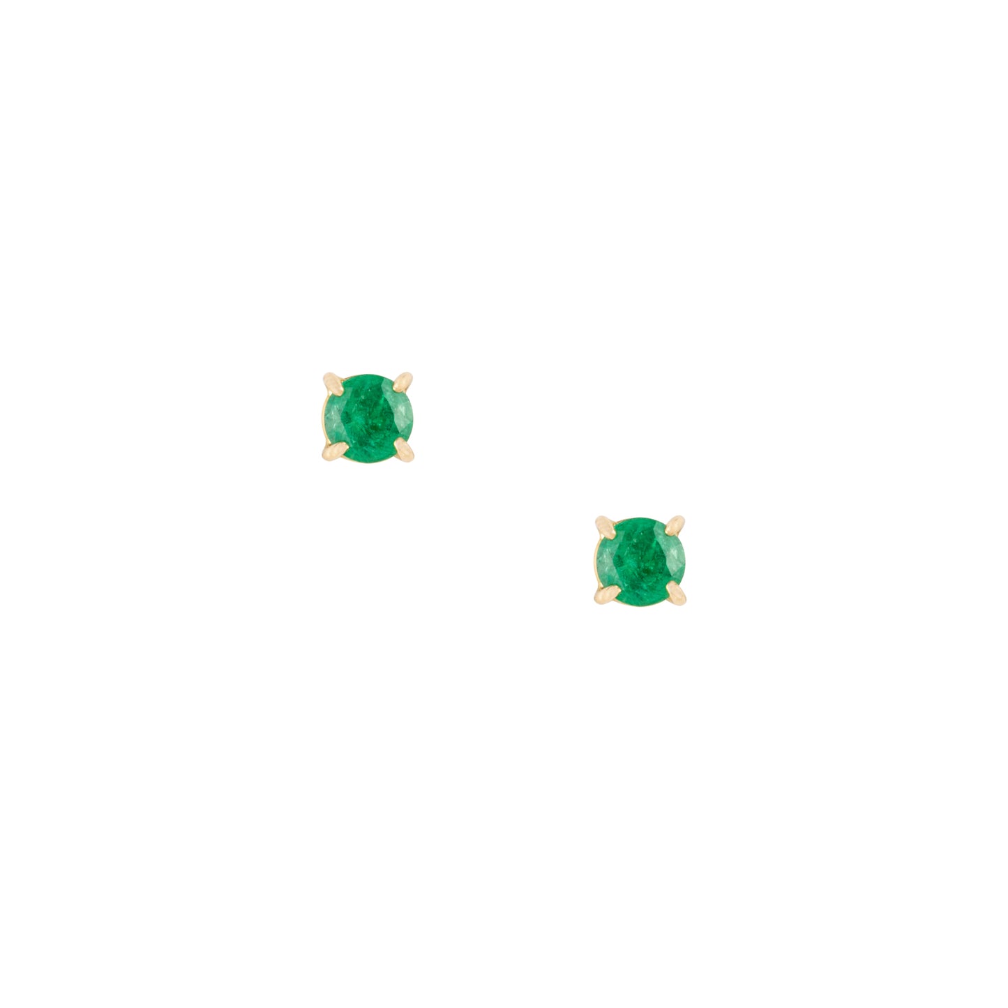 .75 Carat Emerald Studs - Nina Segal Jewelry