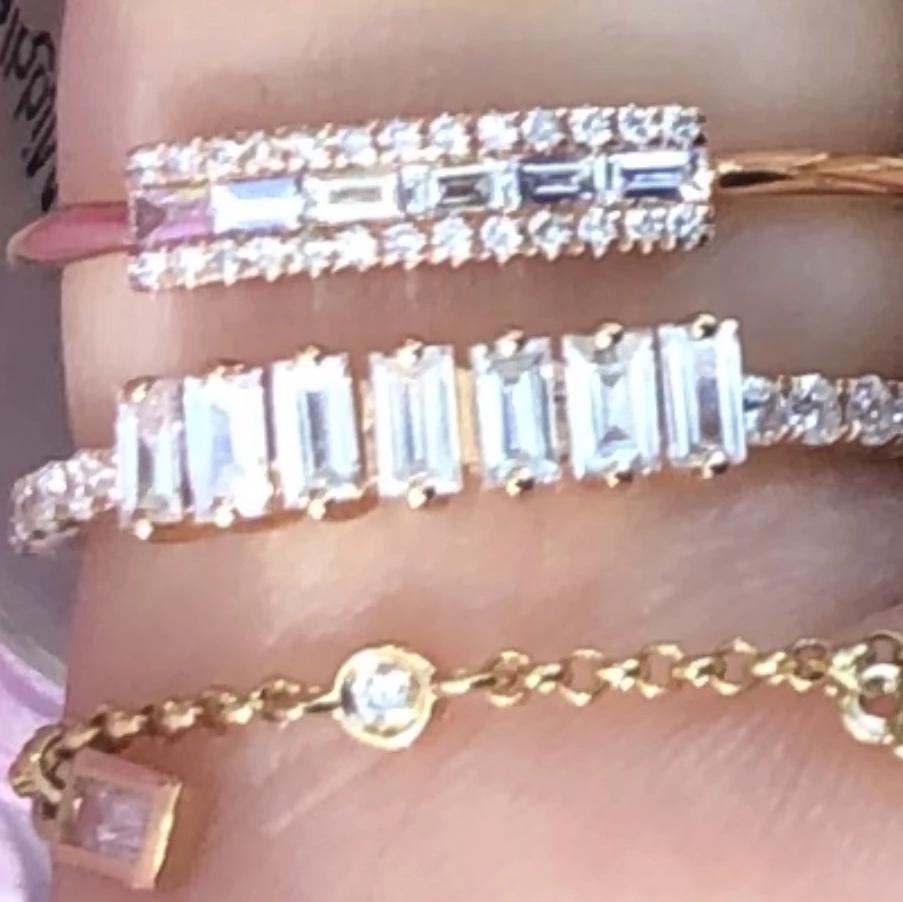 Large Baguette Middle Diamond Ring - Nina Segal Jewelry