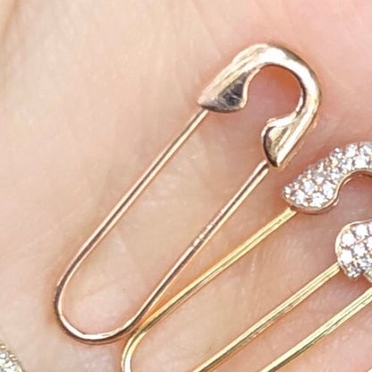 Plain Gold Safety Pin - Nina Segal Jewelry