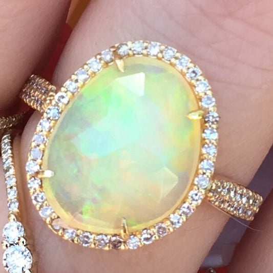 Opal Diamond Ring - Nina Segal Jewelry