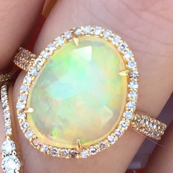 Opal Diamond Ring - Nina Segal Jewelry