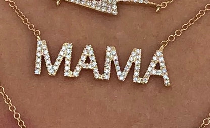 MAMA Diamond Pendant Necklace - Nina Segal Jewelry