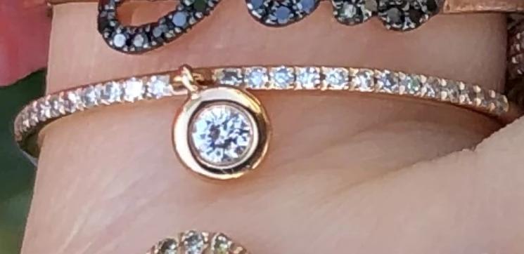 Bezel Shaker Diamond Ring - Nina Segal Jewelry