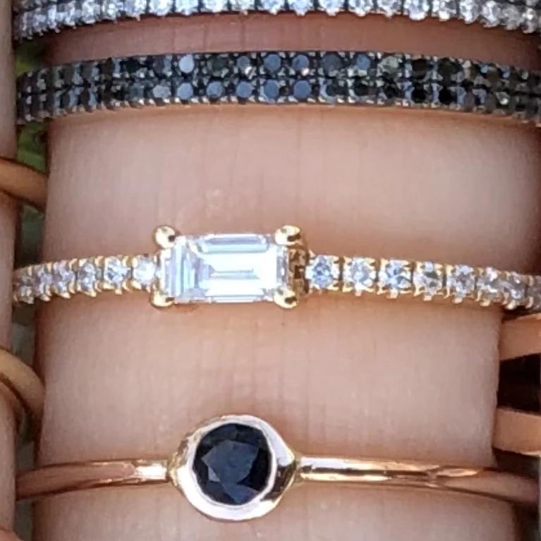 Baguette Diamond Stacker Ring - Nina Segal Jewelry