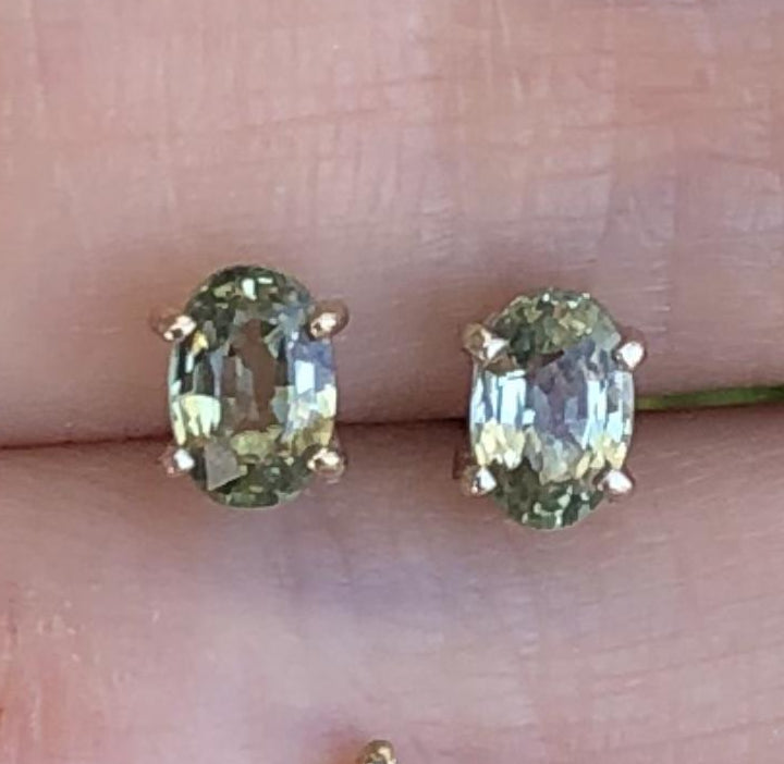 Gem Candy Green Sapphire Studs - Nina Segal Jewelry