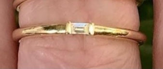 Plain Gold Baguette Ring - Nina Segal Jewelry