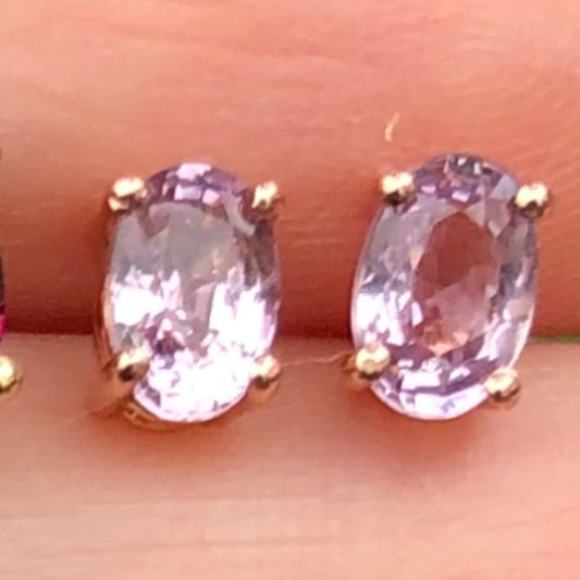Gem Candy Pink Spinel Oval Gem Studs - Nina Segal Jewelry