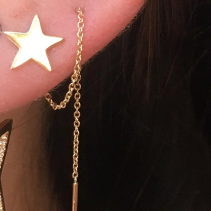 Star Pull Through Earrings - Nina Segal Jewelry