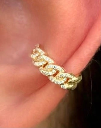 Chain Diamond Ear Cuff - Nina Segal Jewelry