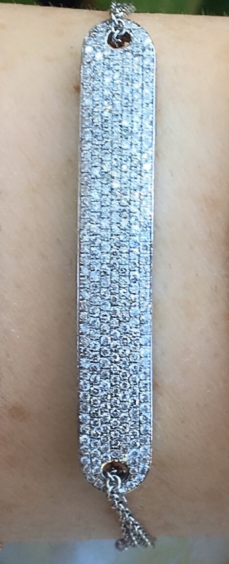 Large Diamond Bar Bracelet - Nina Segal Jewelry