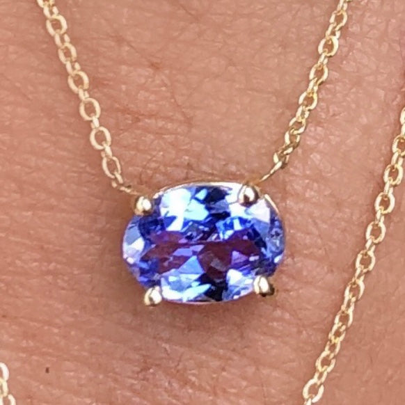 Gem Candy Tanzanite Oval Necklace - Nina Segal Jewelry