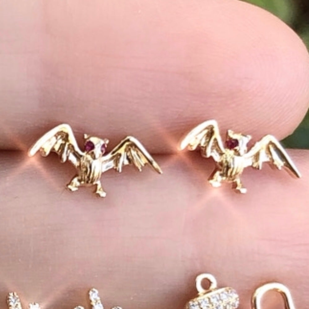 Tiny Bat Studs - Nina Segal Jewelry