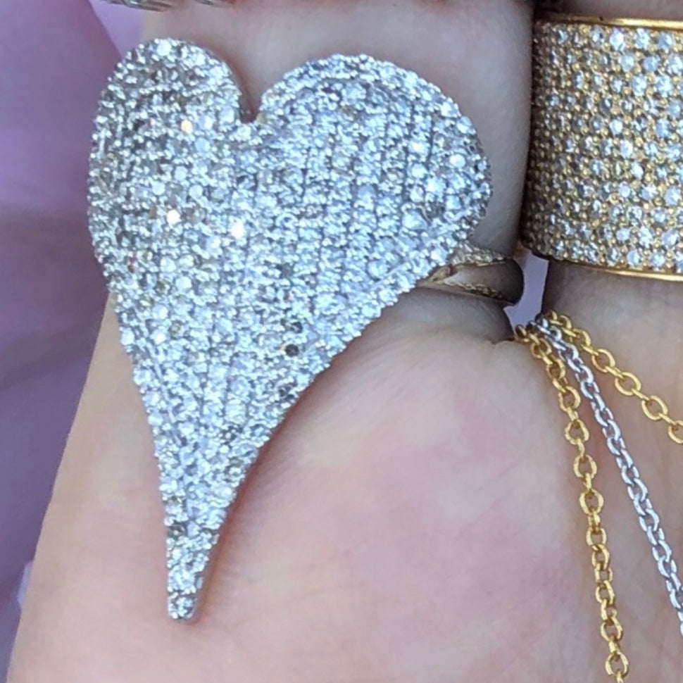 Elongated Heart Ring - Nina Segal Jewelry