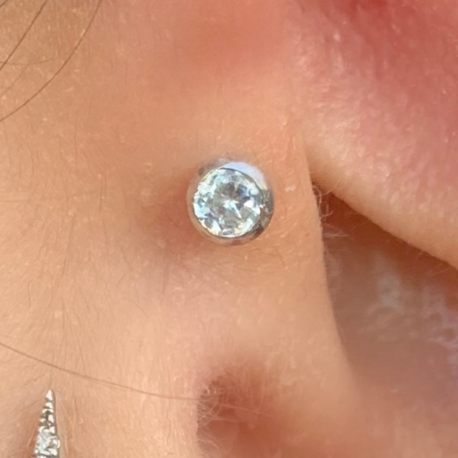 Diamond Bezel Studs - Nina Segal Jewelry