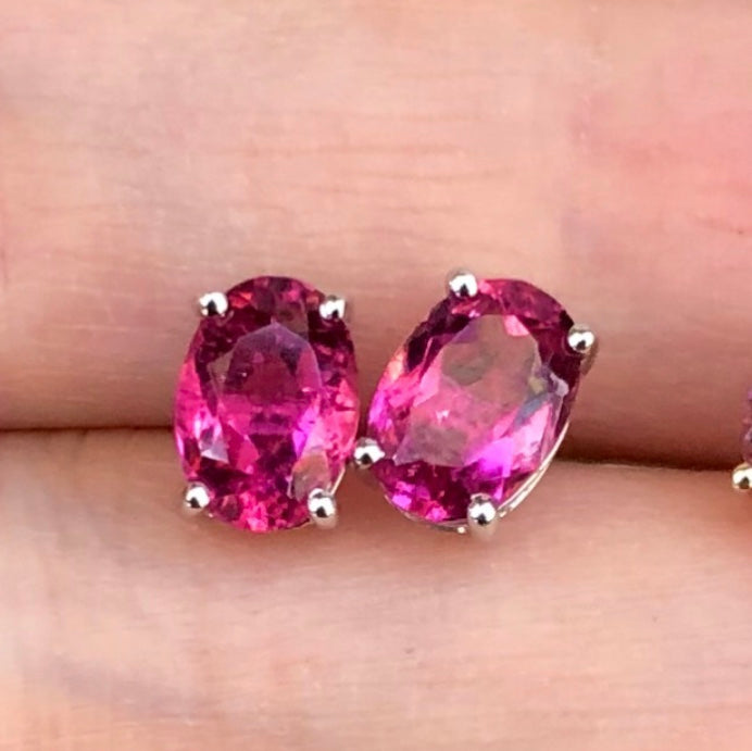 Gem Candy Pink Tourmaline Studs - Nina Segal Jewelry