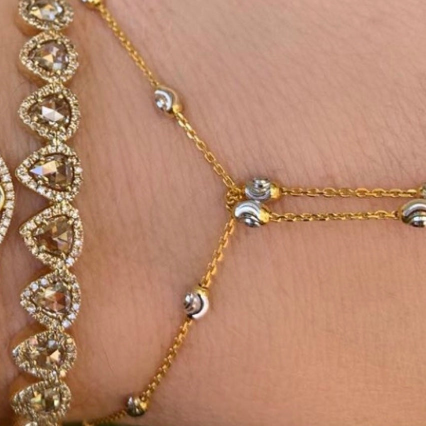 Sparkle Ball Choker / Hand Chain - Nina Segal Jewelry