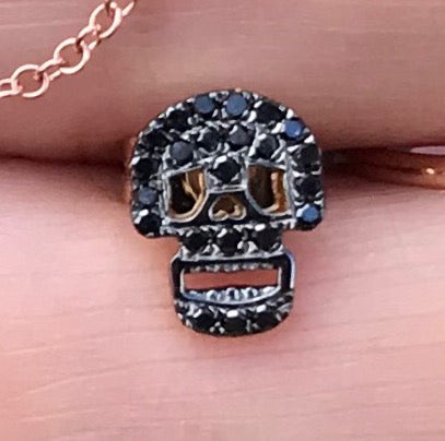 Black Diamond Skull Single Stud Earring - Nina Segal Jewelry
