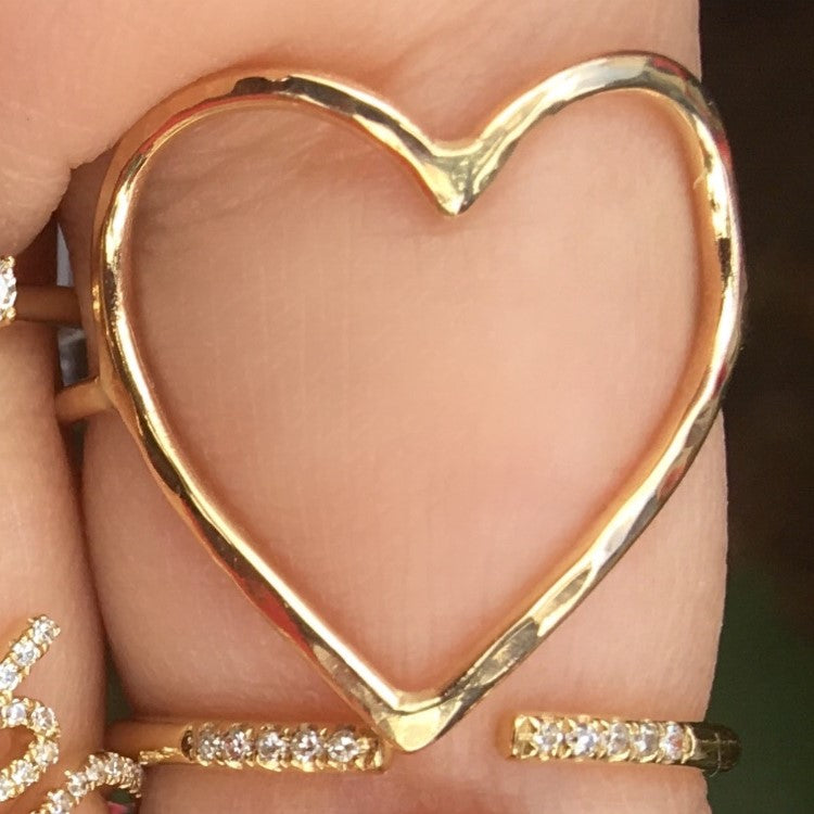Grande Open Heart Ring - Nina Segal Jewelry