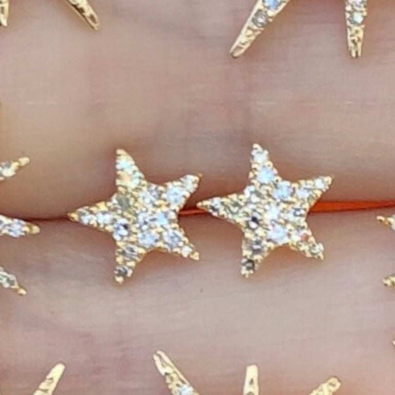 Star Small Diamond Studs - Nina Segal Jewelry