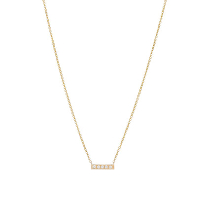 Five Diamond Bar Necklace - Nina Segal Jewelry