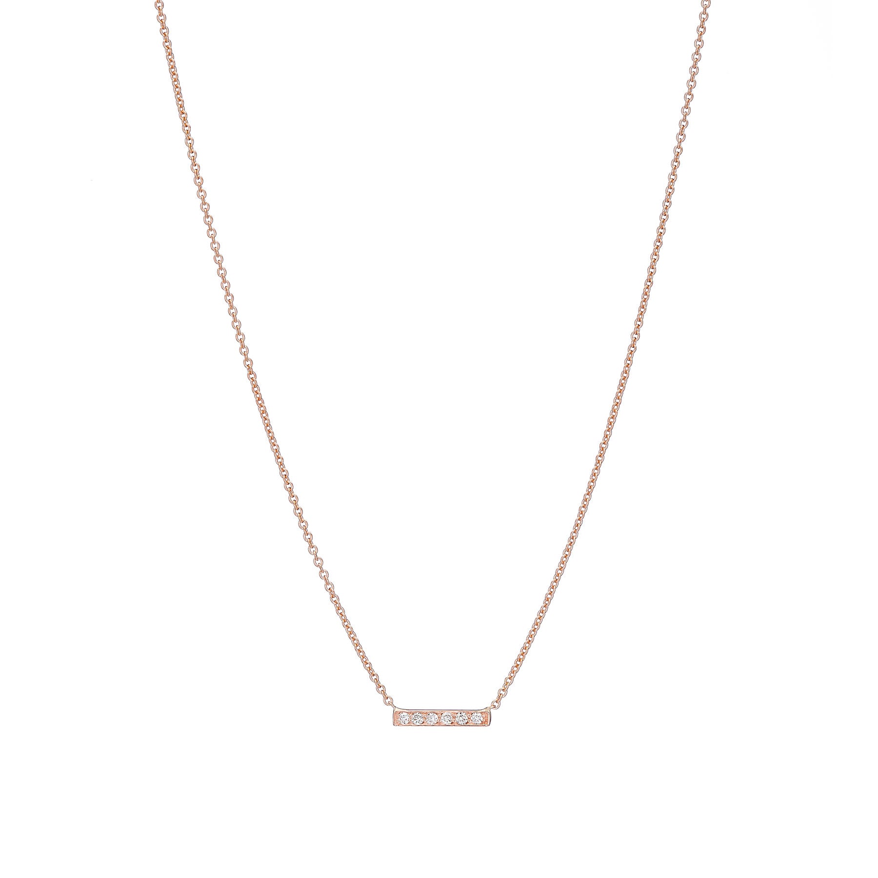 Six Diamond Bar Necklace - Nina Segal Jewelry