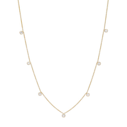 Seven Diamond Drop Necklace - Nina Segal Jewelry