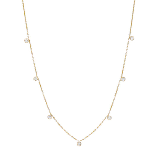 Seven Diamond Drop Necklace - Nina Segal Jewelry