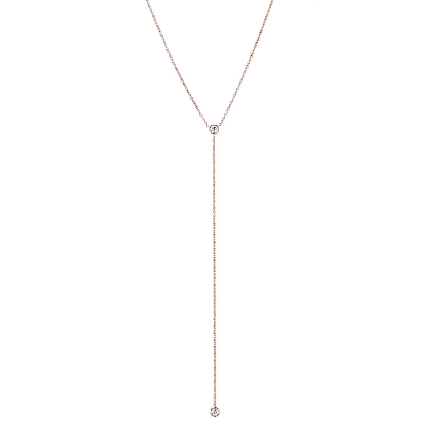 Double Diamond Lariat Medium - Nina Segal Jewelry