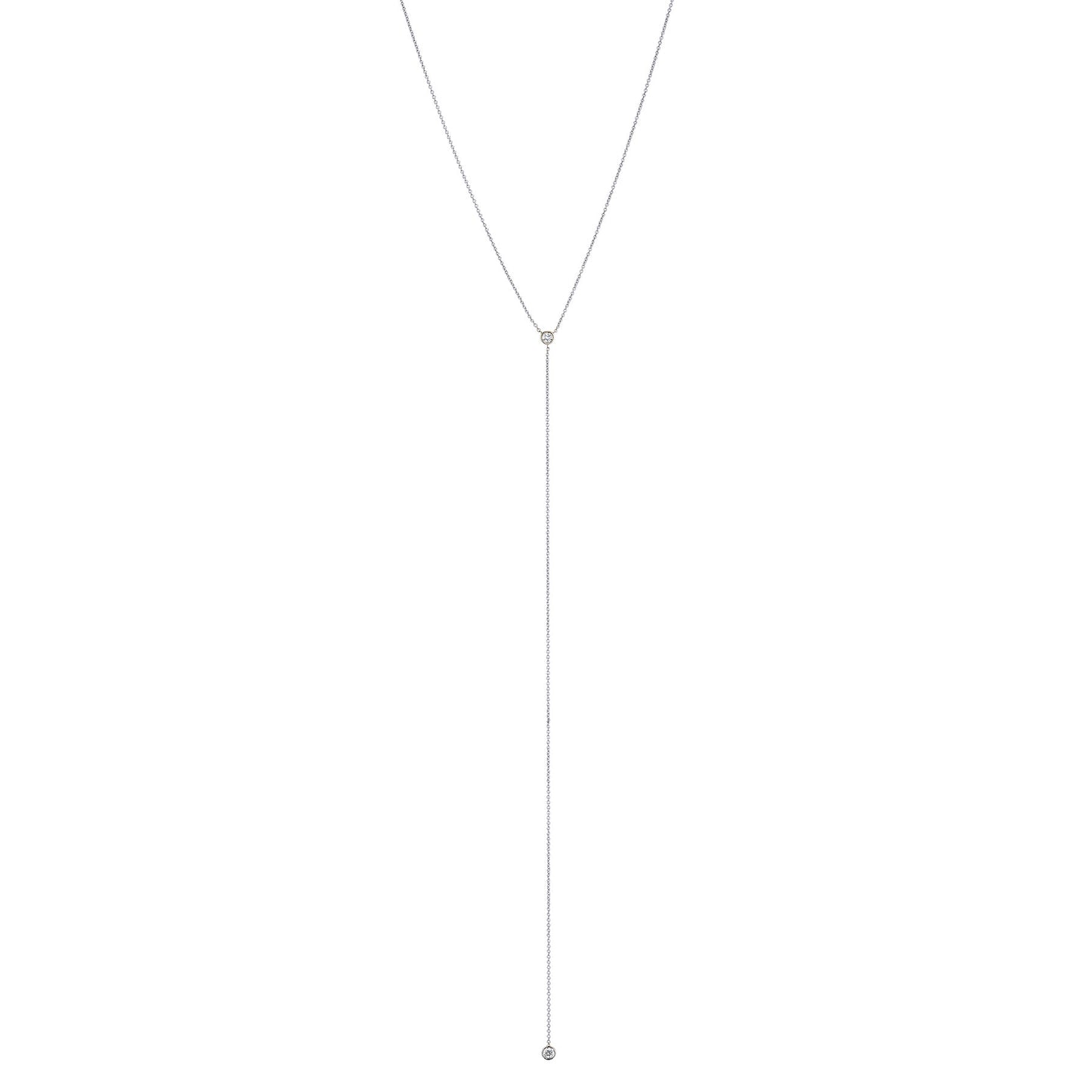 Double Diamond Lariat Long - Nina Segal Jewelry