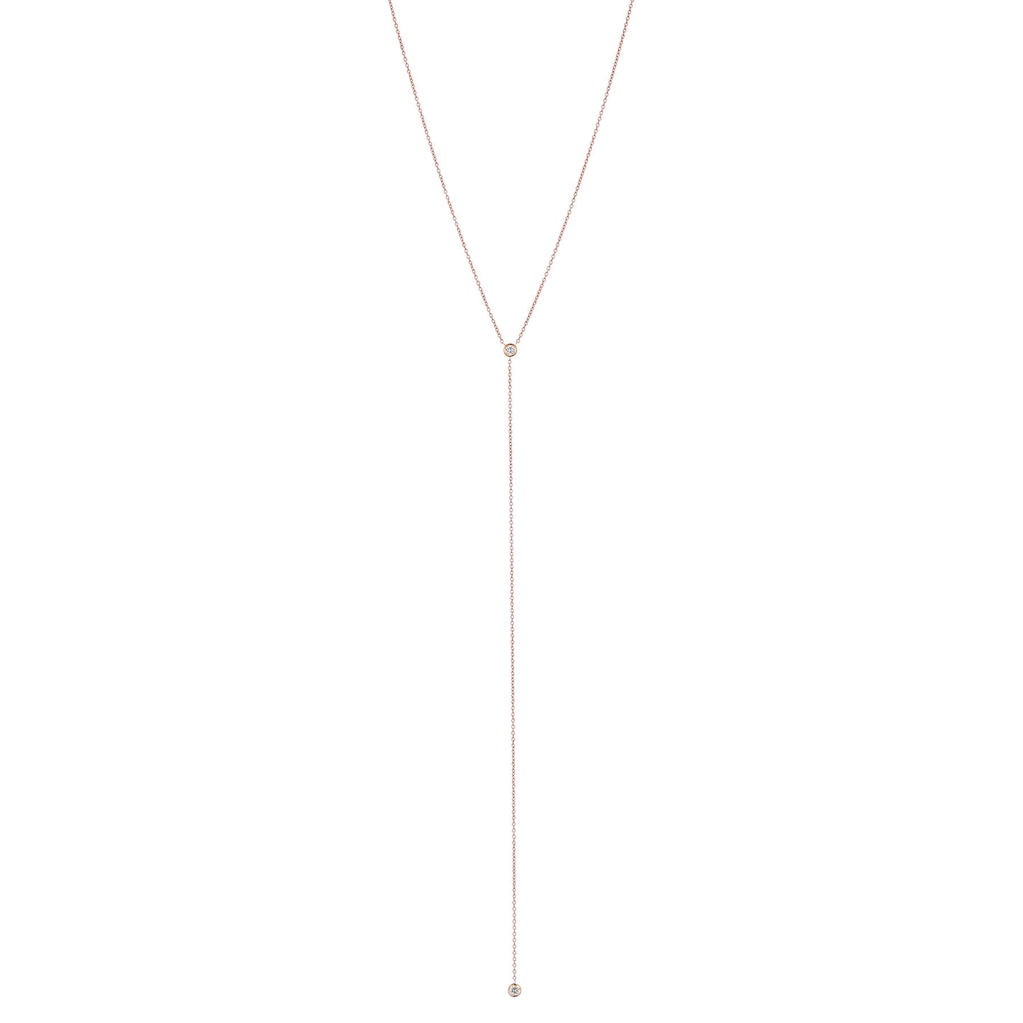 Double Diamond Lariat Long - Nina Segal Jewelry