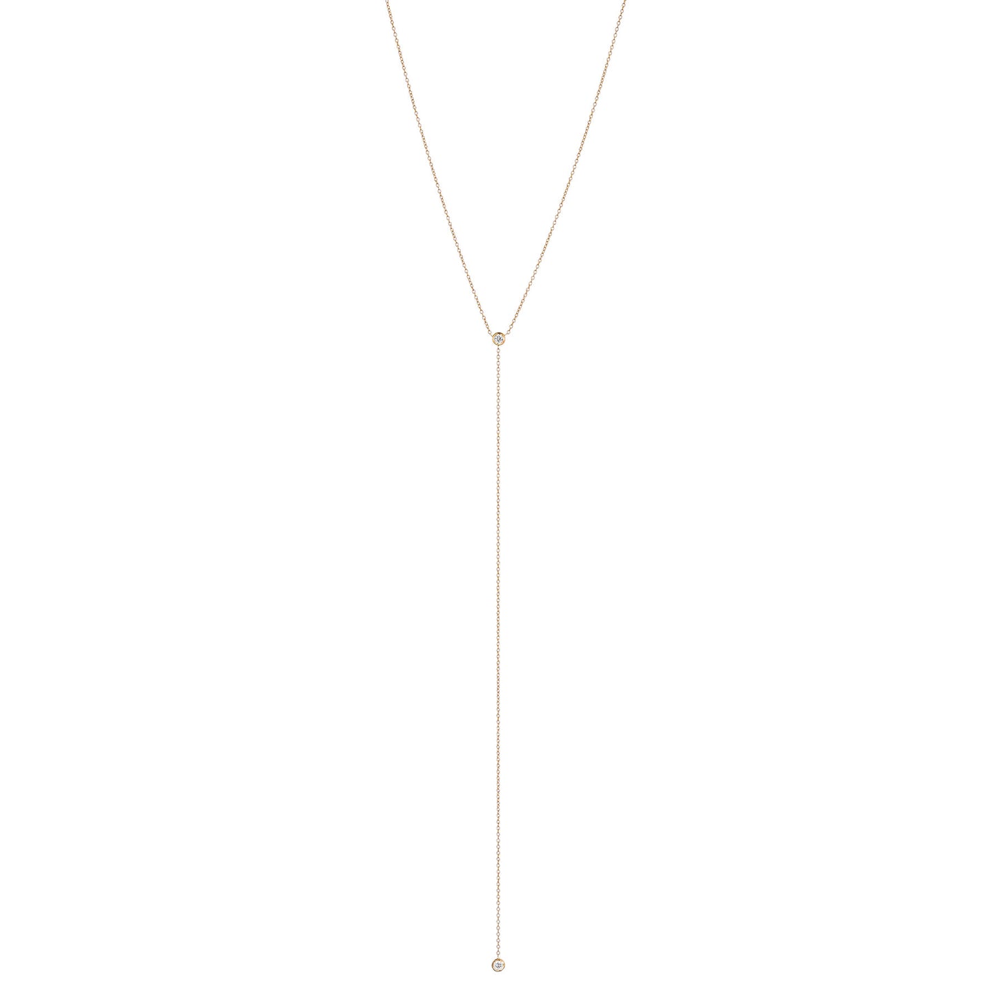 Double Diamond Lariat Long - Nina Segal Jewelry