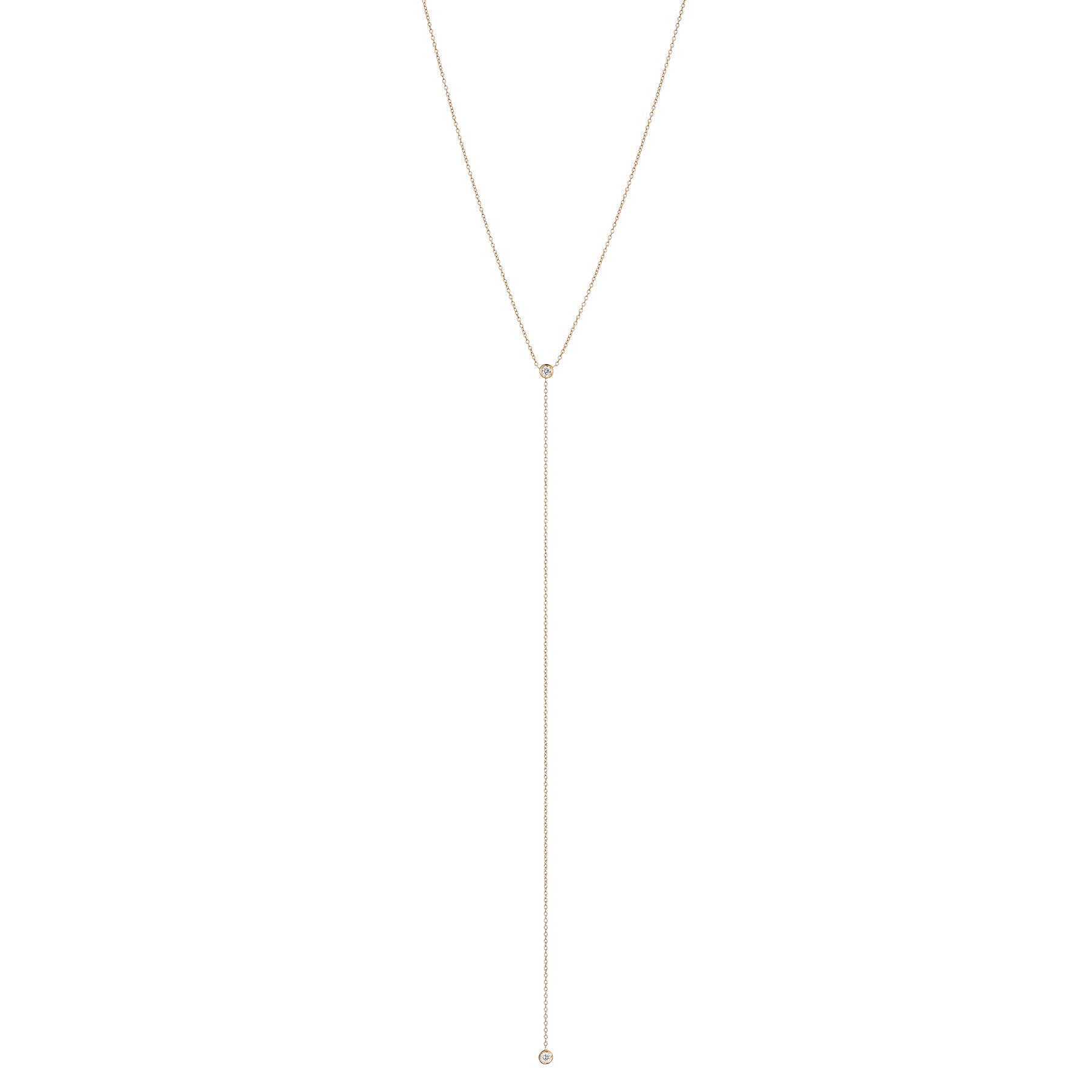 Double Diamond Lariat Long - Nina Segal Jewelry