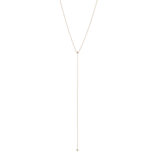 Double Diamond Lariat Long - Nina Segal Jewelry